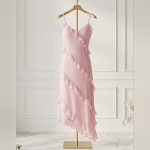Ricki's Chiffon Strappy Ruffle Mini Dress Size Large